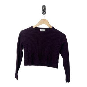 Aritzia Babaton Purple Cropped Sweater